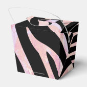 Ballotins Impression noire et rose Zebra (Arrière)