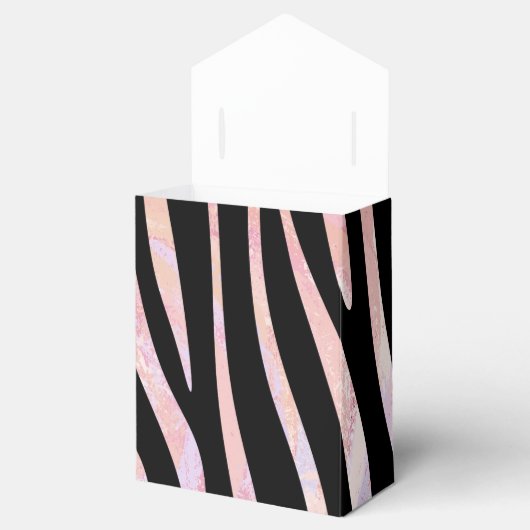 Ballotins Impression noire et rose Zebra (Ouvert)