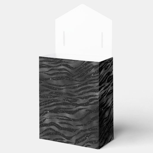 Ballotins Impression noire Sparkle Zebra (Ouvert)