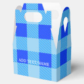 Ballotins Impression Plantée en bleu personnalisé (Ouvert)