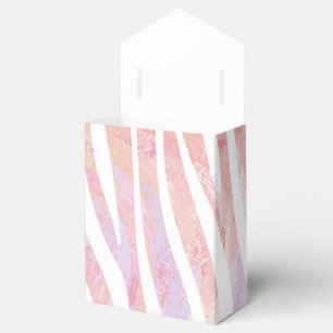 Ballotins Impression rose et blanc Zebra