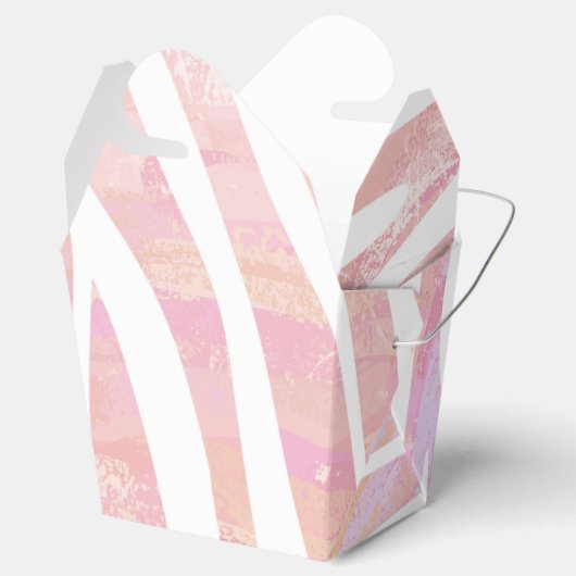 Ballotins Impression rose et blanc Zebra (Ouvert)