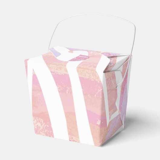 Ballotins Impression rose et blanc Zebra (Verso)