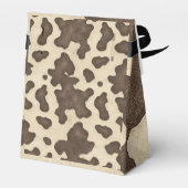 Ballotins Impression vache marron rustique fête country west (Arrière)