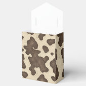 Ballotins Impression vache marron rustique fête country west (Ouvert)