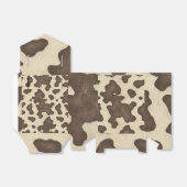 Ballotins Impression vache marron rustique fête country west (Déplié)