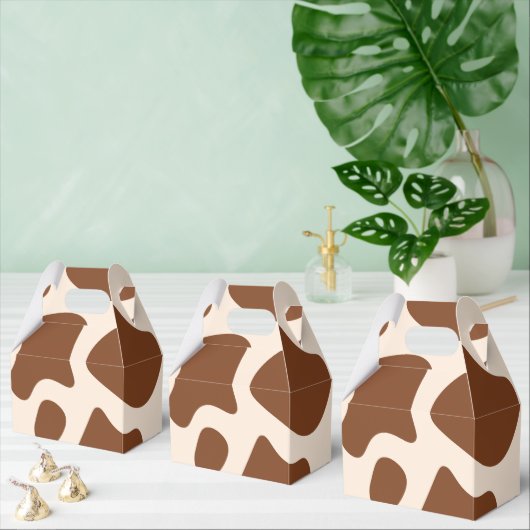 Ballotins Impression vache rose et marron (Multiple)