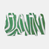 Ballotins Impression verte et blanche Zebra (Déplié)