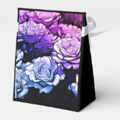 Ballotins impressionnisme Shabby Chic Bleu violet Rose (Arrière)