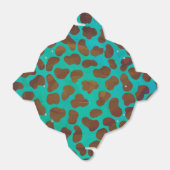 Ballotins Imprimé brun et sarcelle Dalmatien (Déplié)