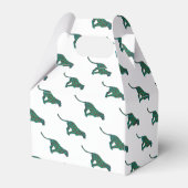 Ballotins Imprimé brun et sarcelle léopard (Arrière)