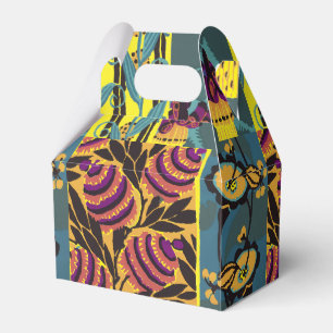 Ballotins Imprimé floral violet et sarcelle maximaliste vibr