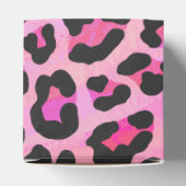 Ballotins Imprimé léopard noir et rose vif (Haut)