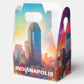 Ballotins Indianapolis Skyline Art Abstrait (Ouvert)