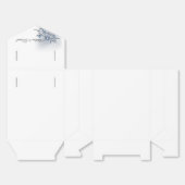 Ballotins Indigo Romance Wedding Favor Boxes (Déplié)