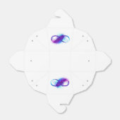 Ballotins Infinity with purple feather (Déplié)