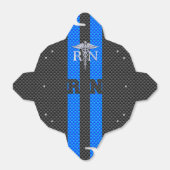 Ballotins Infirmière inscrite RN Caduceus Carbon Fiber Style (Déplié)