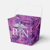 Ballotins Infirmière inscrite RN Silver Caduceus sur Camo Ro (Verso)