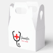 Ballotins Infirmière médecin rouge plus stéthoscope ajouter  (Ouvert)