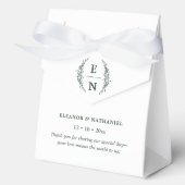 Ballotins Initiales florales empilées Monogramme Mariage (Recto)