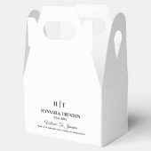 Ballotins Initiales Mariage Bienvenue Mariage moderne cadeau (Ouvert)