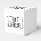 Ballotins Initiales minimes modernes et logo de nom (Verso)