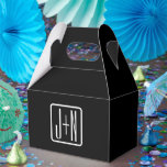 Ballotins Initiales Monogrammées Modernes | Noir & Blanc<br><div class="desc">Conception de monogramme moderne personnalisable,  modifiez comme vous le souhaitez.</div>