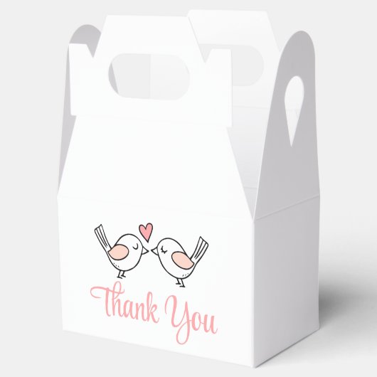 Ballotins Inséparable Merci rose mignon Lovebird (Ouvert)