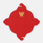 Ballotins Inséparables chinois rouge et or double bonheur (Déplié)