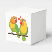 Ballotins Inséparables Jaune Vert Lovebird Mariage Faveurs (Verso)