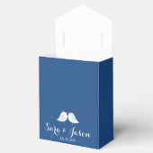 Ballotins Inséparables mignons sur Mariage bleu marine (Ouvert)