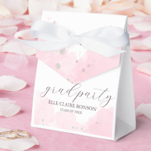 Ballotins invitation à la fête de graduation rose Elegance