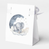 Ballotins Invitation Baby shower bébé éléphant (Arrière)