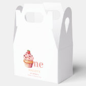 Ballotins Invitation d'anniversaire Cupcake, 1er anniversair (Ouvert)