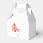 Ballotins Invitation d'anniversaire Cupcake, 1er anniversair (Verso)