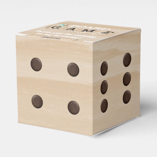 Ballotins Invitation d'anniversaire du jeu de société (Verso)