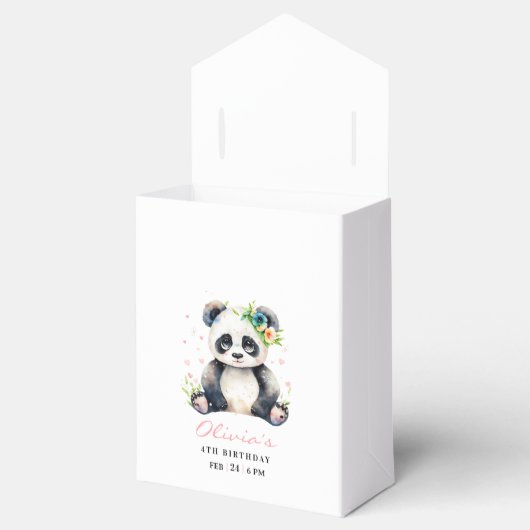 Ballotins Invitation d'anniversaire Panda, Anniversaire de f (Ouvert)