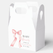 Ballotins Invitation de Baby shower de la croupe rose, Coque (Ouvert)