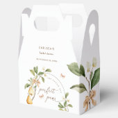 Ballotins Invitation de mariage Poire Parfaite aquarelle flo (Ouvert)