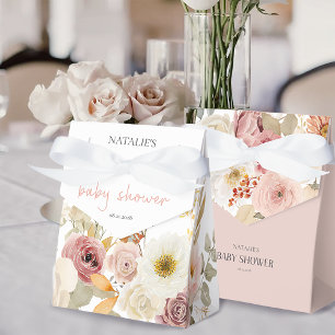 Ballotins Invité à la Baby Shower Florale Douce Automne Prin