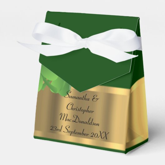 Ballotins Irsh Green et mariage or (Verso)