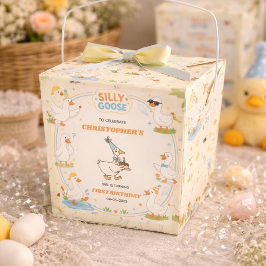 Ballotins It’s ONE Silly Goose Retro 1st Birthday Fun Modern