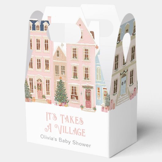 Ballotins It Takes a Village Winter Snow Girl Baby Shower (Ouvert)