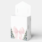 Ballotins It's Cold Outside Pink Bow Baby Shower Favor Box (Ouvert)