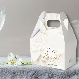 Ballotins Ivory Bloom & Elegant Gold Script Fête des mariées