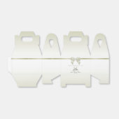 Ballotins Ivory Gem Bow & Ribbon 14e anniversaire de Mariage (Déplié)