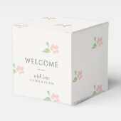Ballotins Ivory | Petit Blush Rose Floral Initials Mariage (Verso)