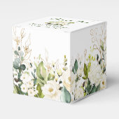 Ballotins Ivory White Roses Verdure Floral Mariage cadeau (Verso)