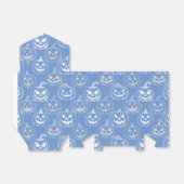 Ballotins Jack-o-lanternes Motif.Blanc L bleu BG (Déplié)
