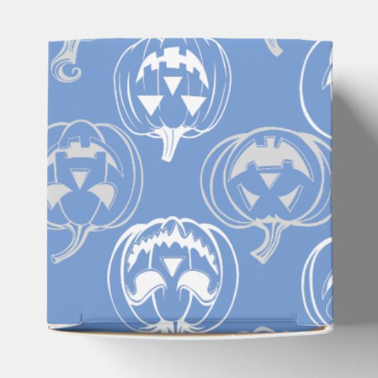 Ballotins Jack-o-lanternes Motif.Blanc L bleu BG (Haut)